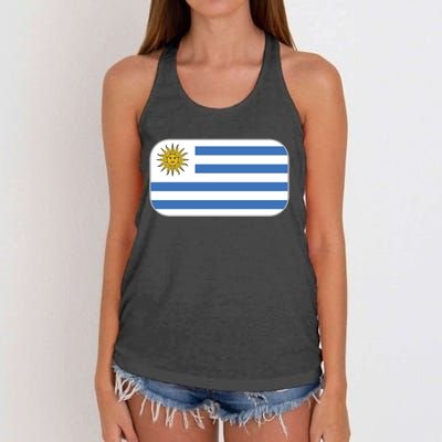 Uruguay Flag Soccer Team World Cup 2022 Women's Knotted Racerback Tank