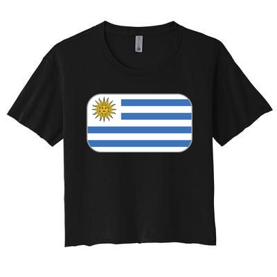 Uruguay Flag Soccer Team World Cup 2022 Women's Crop Top Tee