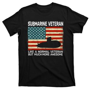 Usa Flag Submarine Veteran And Submarine T-Shirt