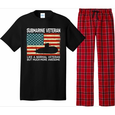 Usa Flag Submarine Veteran And Submarine Pajama Set