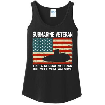 Usa Flag Submarine Veteran And Submarine Ladies Essential Tank