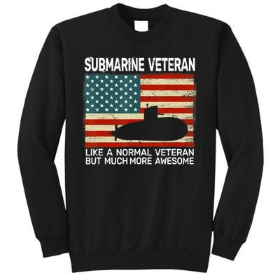 Usa Flag Submarine Veteran And Submarine Tall Sweatshirt