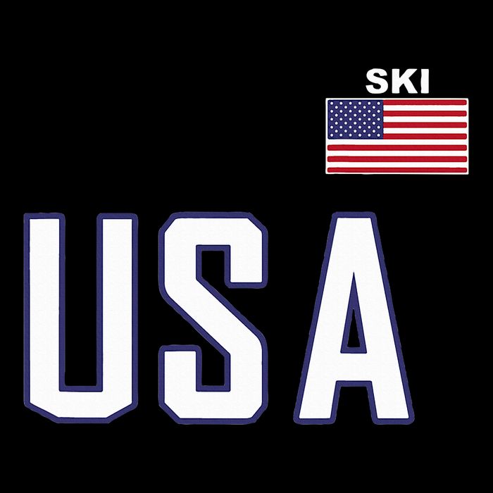 Usa Flag Skiing Team Cool Ski Equipment For Skier Toddler T-Shirt
