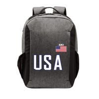Usa Flag Skiing Team Cool Ski Equipment For Skier Vector Backpack