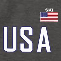 Usa Flag Skiing Team Cool Ski Equipment For Skier Vector Backpack