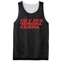 Ukrainian Folk Song Oi U Luzi Chervona Kalyna Red Viburnum Mesh Reversible Basketball Jersey Tank