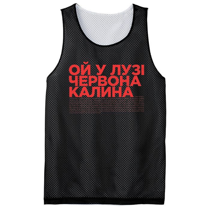 Ukrainian Folk Song Oi U Luzi Chervona Kalyna Red Viburnum Mesh Reversible Basketball Jersey Tank