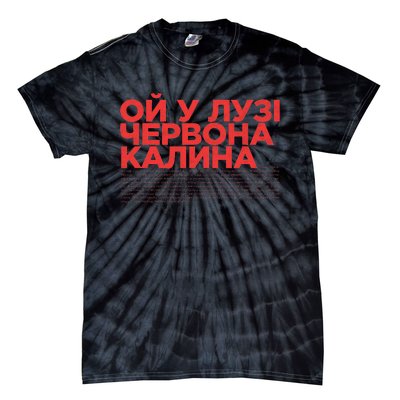 Ukrainian Folk Song Oi U Luzi Chervona Kalyna Red Viburnum Tie-Dye T-Shirt