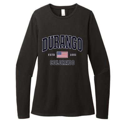 Usa Flag Stars And Stripes Durango Colorado Cool Gift Womens CVC Long Sleeve Shirt