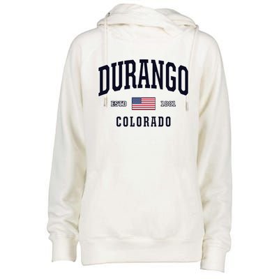 Usa Flag Stars And Stripes Durango Colorado Cool Gift Womens Funnel Neck Pullover Hood