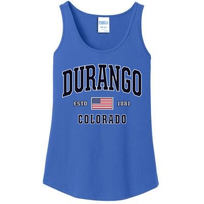 Usa Flag Stars And Stripes Durango Colorado Cool Gift Ladies Essential Tank