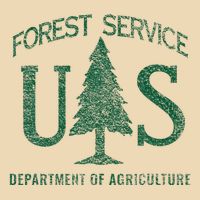 Us Forest Service (Distressed Green) Drawstring Bag