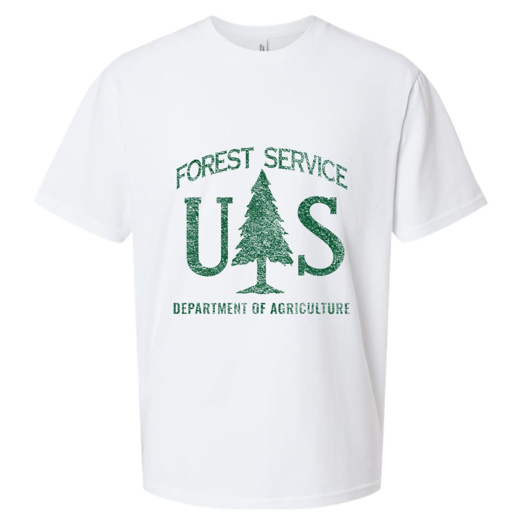 Us Forest Service (Distressed Green) Sueded Cloud Jersey T-Shirt