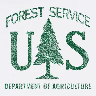 Us Forest Service (Distressed Green) T-Shirt