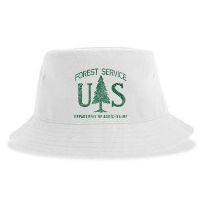 Us Forest Service (Distressed Green) Sustainable Bucket Hat