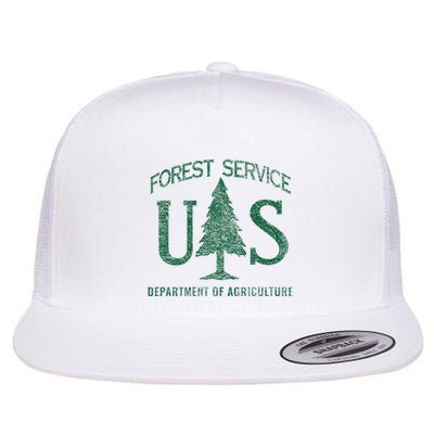 Us Forest Service (Distressed Green) Flat Bill Trucker Hat