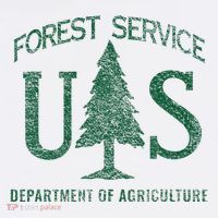 Us Forest Service (Distressed Green) Magnet