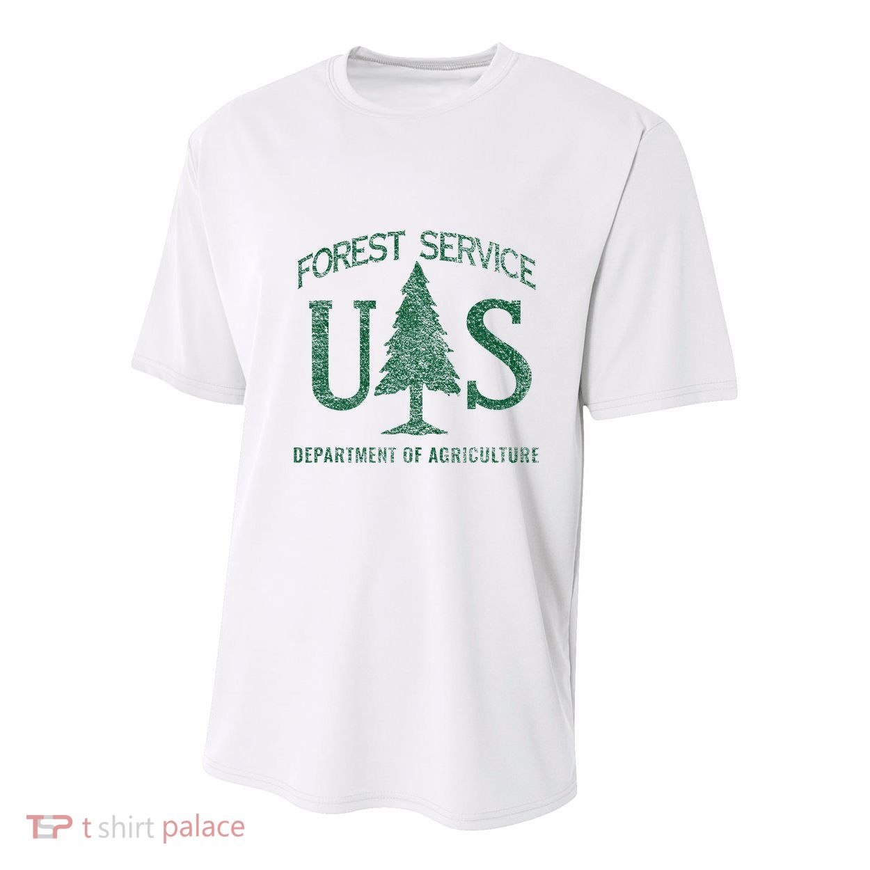 Us Forest Service (Distressed Green) Youth Performance Sprint T-Shirt