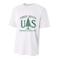 Us Forest Service (Distressed Green) Youth Performance Sprint T-Shirt