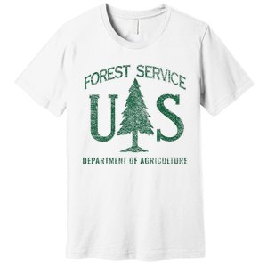 Us Forest Service (Distressed Green) Premium T-Shirt