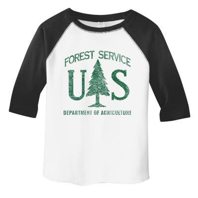 Us Forest Service (Distressed Green) Toddler Fine Jersey T-Shirt