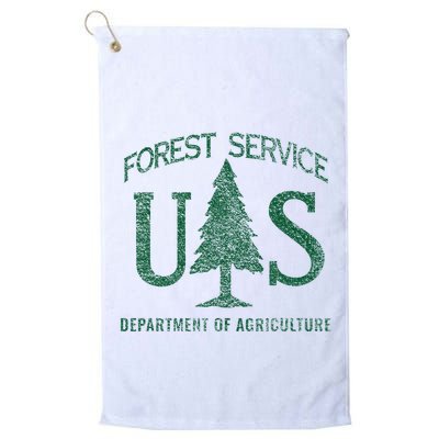 Us Forest Service (Distressed Green) Golf Towel