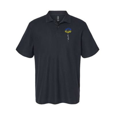 Ukraine Flag Sunflower Vintage Ukrainian Support Polo