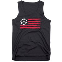 Usa Flag Soccer Ball Cool Futbol Equipment Tank Top