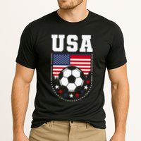 Usa Flag Soccer Fan Cooling Performance Crew T-Shirt