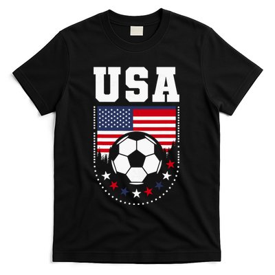 Usa Flag Soccer Fan T-Shirt