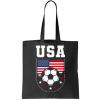 Usa Flag Soccer Fan Tote Bag