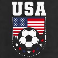 Usa Flag Soccer Fan Golf Towel