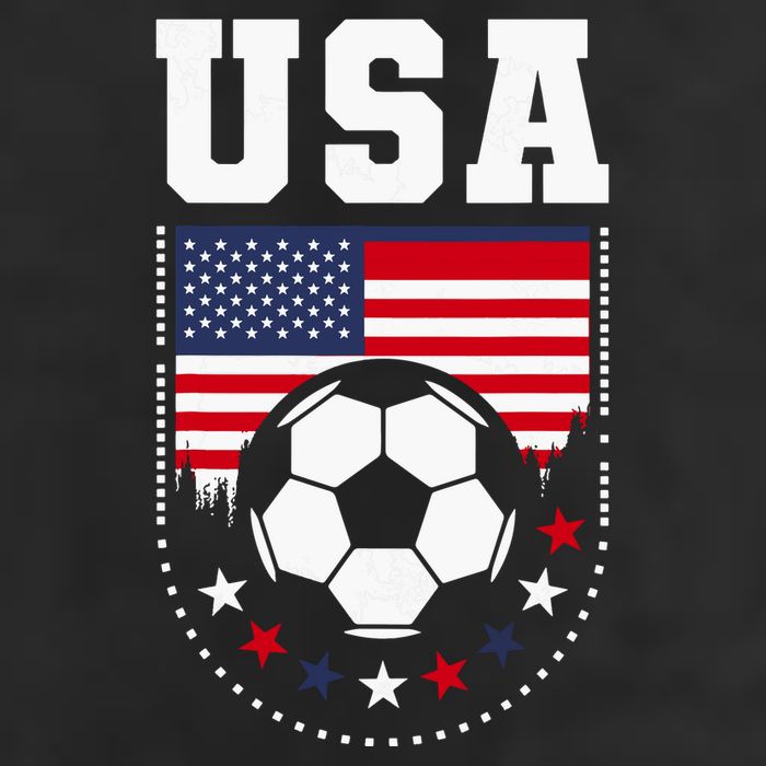 Usa Flag Soccer Fan Golf Towel
