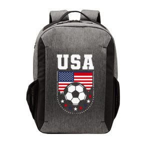 Usa Flag Soccer Fan Vector Backpack