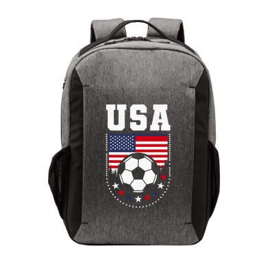 Usa Flag Soccer Fan Vector Backpack