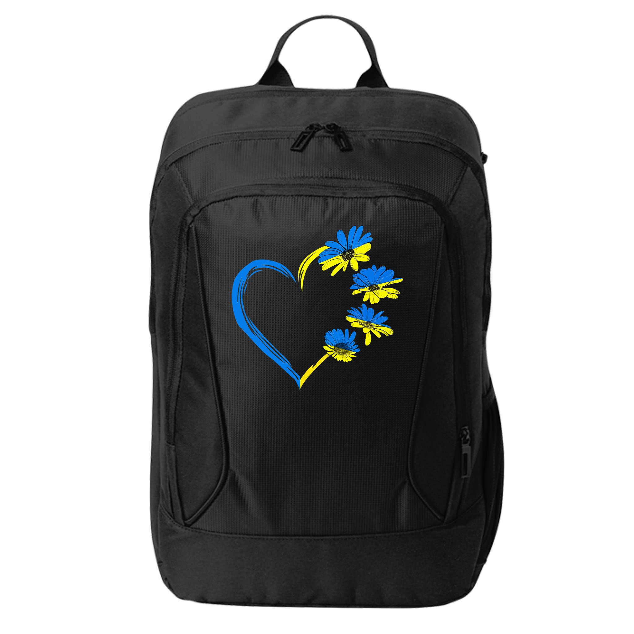 Ukraine Flag Sunflower Vintage Ukrainian Lovers Ukraine City Backpack