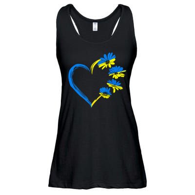 Ukraine Flag Sunflower Vintage Ukrainian Lovers Ukraine Ladies Essential Flowy Tank