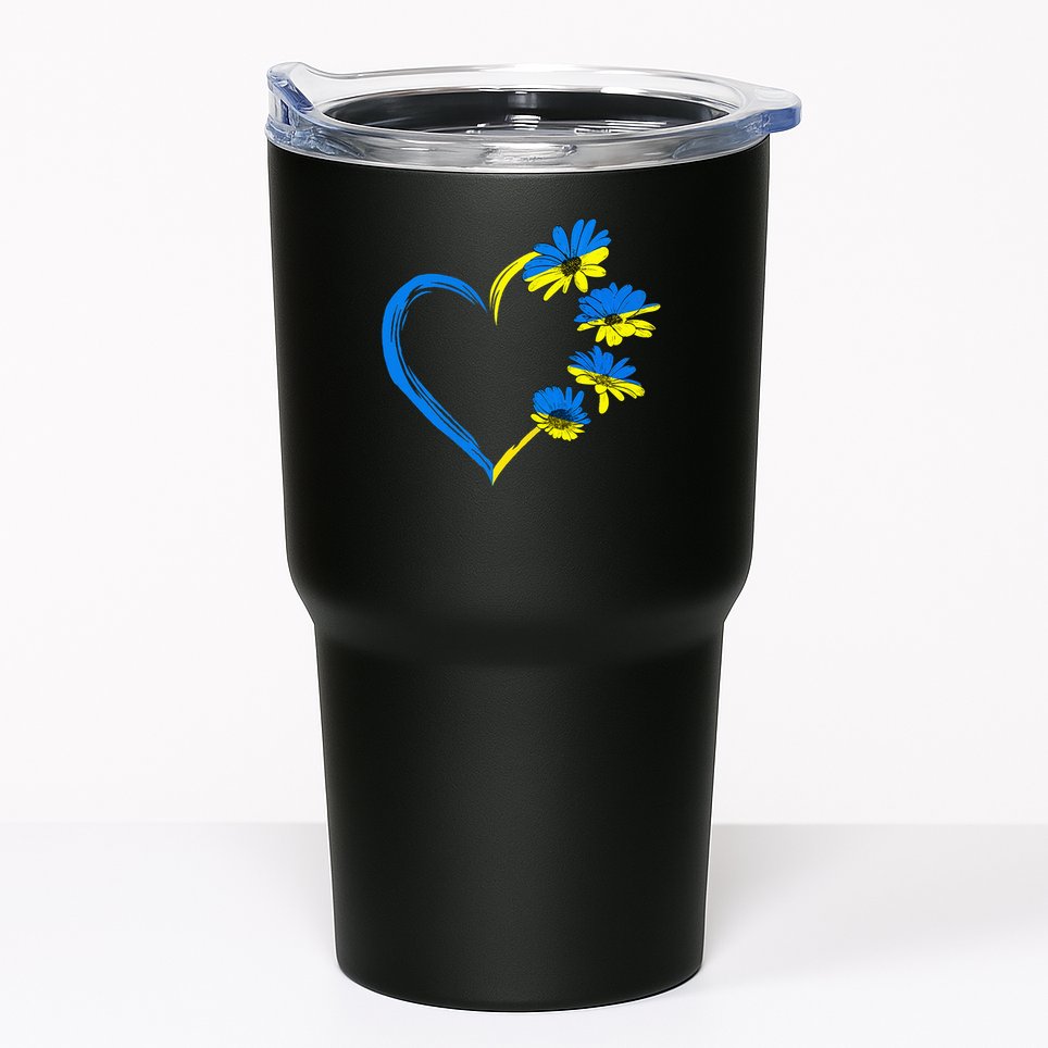 Ukraine Flag Sunflower Vintage Ukrainian Lovers Ukraine Tumbler