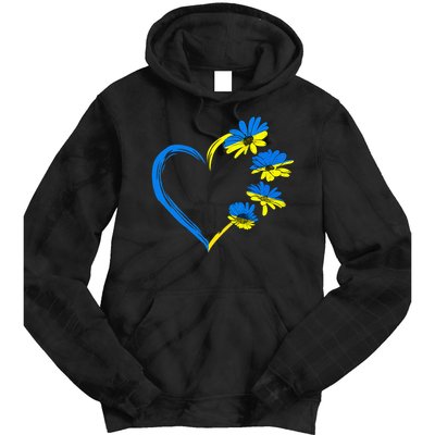 Ukraine Flag Sunflower Vintage Ukrainian Lovers Ukraine Tie Dye Hoodie