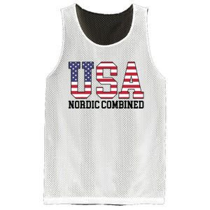 USA Flag Skier American USA Nordic Combined Mesh Reversible Basketball Jersey Tank