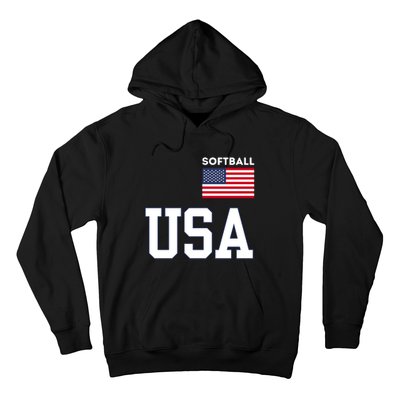 Usa Flag Softball Pocket Team Jersey Gift Hoodie