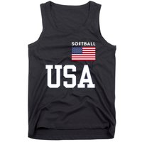 Usa Flag Softball Pocket Team Jersey Gift Tank Top