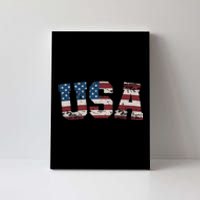 Usa Flag Stars And Stripes For Patriotic Independence Day Canvas