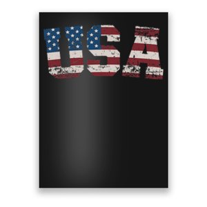 Usa Flag Stars And Stripes For Patriotic Independence Day Poster