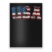 Usa Flag Stars And Stripes For Patriotic Independence Day Poster