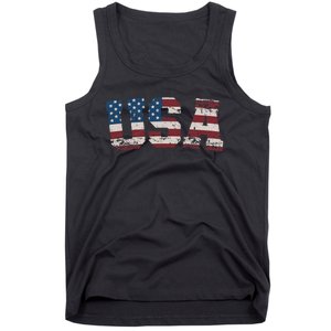 Usa Flag Stars And Stripes For Patriotic Independence Day Tank Top