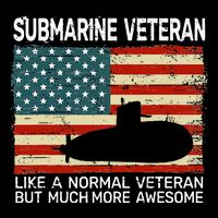 USA Flag Submarine veteran for  and submarine for  PosiCharge Competitor Tank