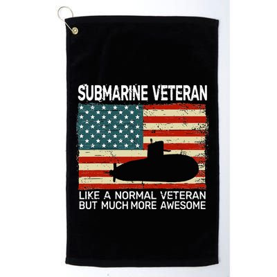 USA Flag Submarine veteran for  and submarine for  Golf Towel