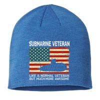 USA Flag Submarine veteran for  and submarine for  Sustainable Beanie