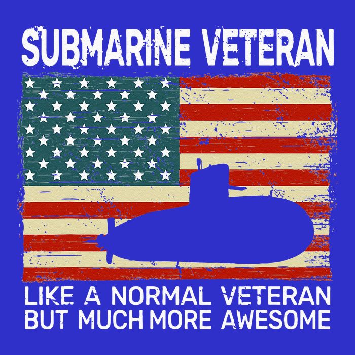 USA Flag Submarine veteran for  and submarine for  Stripe Pom Pom Beanie